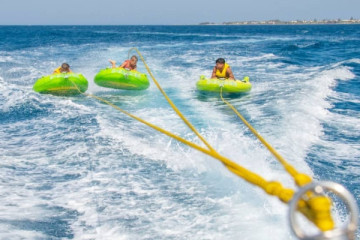 Watertubing, Inflatables, towables, slider rides in kos.