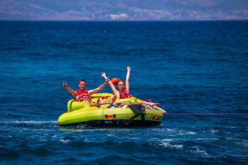 Watertubing, Inflatables, towables, crazy sofa rides in kos.