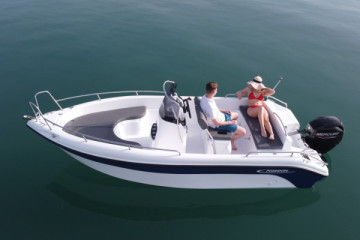 Rent a boat with no license in Kos island, Greece.
