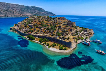 Spinalonga & Kolokitha Boat Tour with BBQ (Elounda Port Departure)