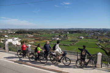 Guided e-bike tour from Locorotondo to Alberobello round trip
