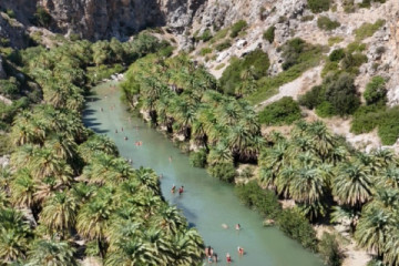 CHQ32.Private Southern Crete Escape: Spili,Kourtaliotiko Gorge, Preveli