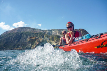 Kayaking Vulcano island