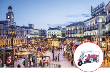 tuk tuk Madrid - Green Tours