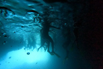 Blue Cave underwater