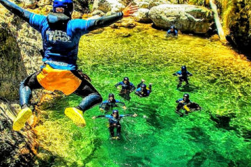 Canyoning in Río Verde, Saltaríos.