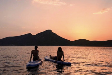 SUP Sunset Tour Sant Elm - view to Dragonera