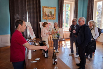 Wine tasting at a Beaujolais castle
