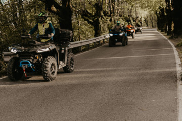 Guided ATV tour through scenic forest roads and countryside near Bled. Experience thrilling rides surrounded by stunning Alpine nature and fresh mountain air.