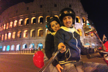 Rome: Nighttime Vespa Rental
