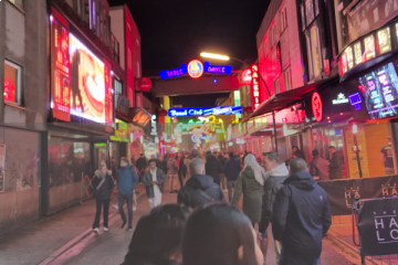 one of the most famous streets: The GROSSE FREIHEIT. Where the Beatles played