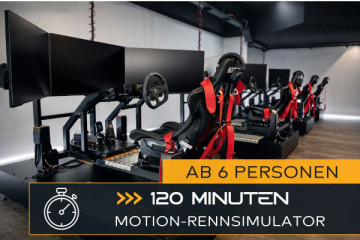 Race in the motion simulator (6+ people - 120 Minutes)