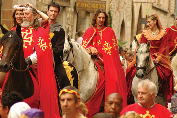 medieval city of Cordes sur Ciel animation
