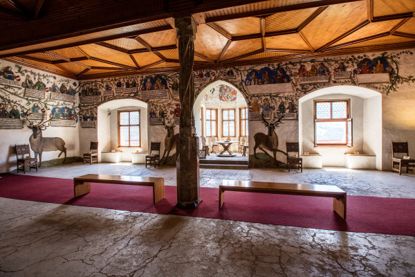 Habsburg Hall with ist impressive family tree