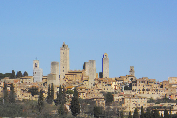 San Gimignano medieval hilltop town in Tuscany