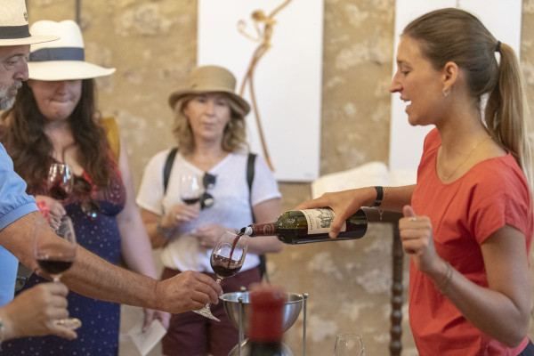 Dégustation des vin de la propriété