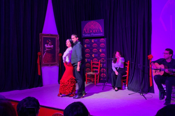 Show flamenco en el escenario