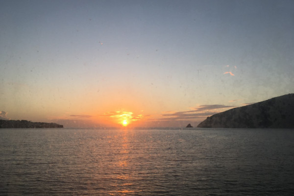 romantic sunset included