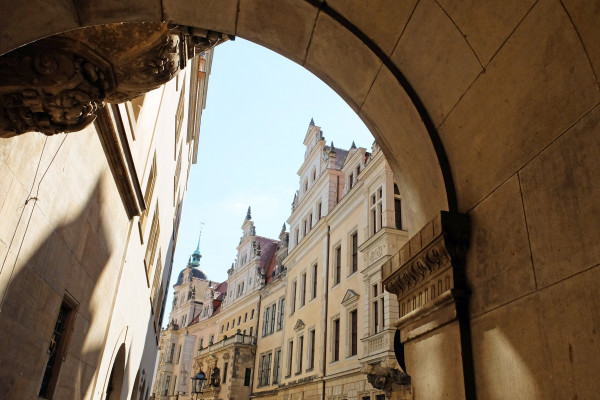 View of Schlossstrasse in Dresden