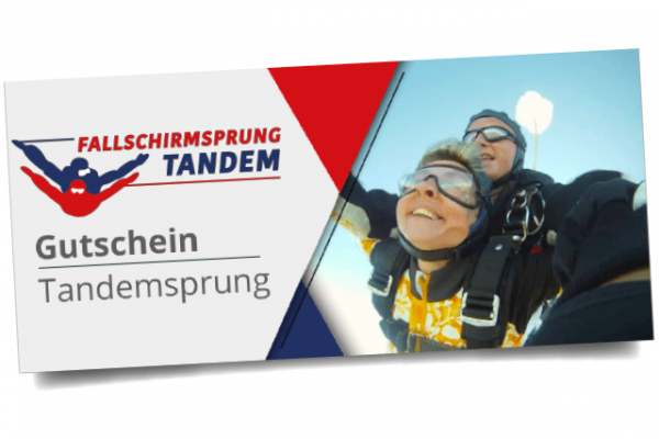 Tandem jump voucher gift