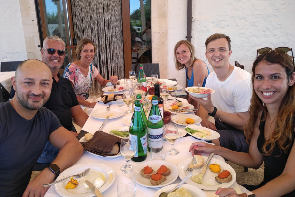 Food tasting of typical products