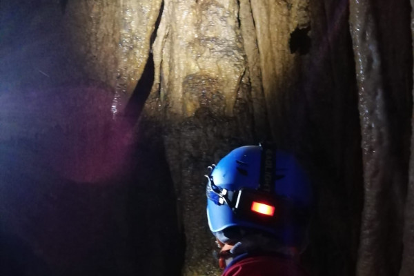Inside the cave