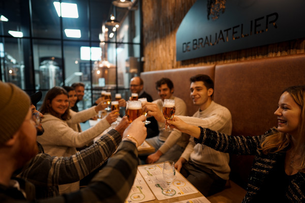 Group of friends at the tasting session