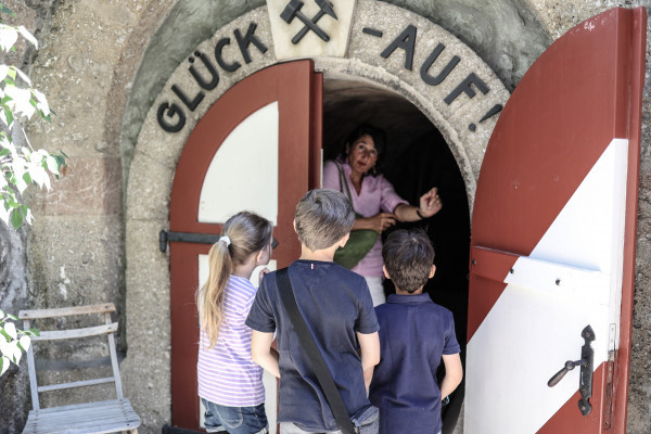 children entrance mining museum