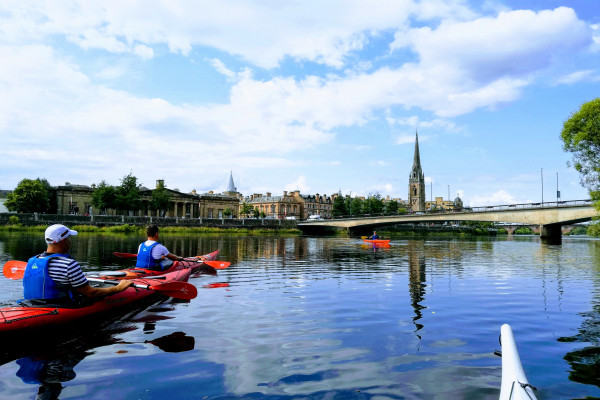 Family kayak trip on the River Tay - Outdoor Explore - Perth City, Scotland