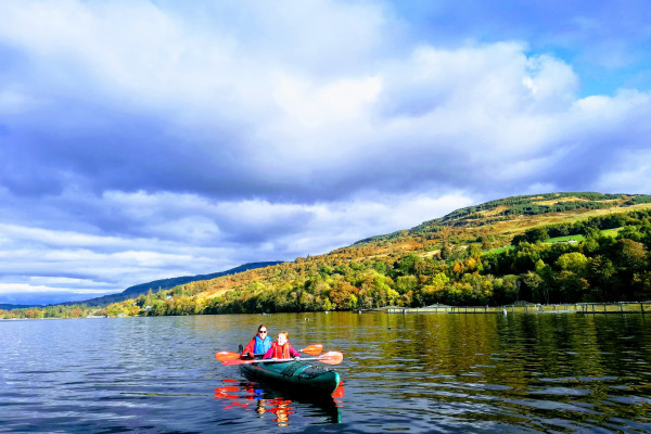 Autumn family kayak trip - Outdoor Explore - Loch Tay, Kenmore
