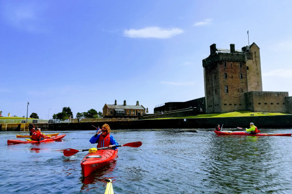 Broughty Ferry Castle from the kayak perspective - Outdoor Explore - Broughty Ferry near Dundee