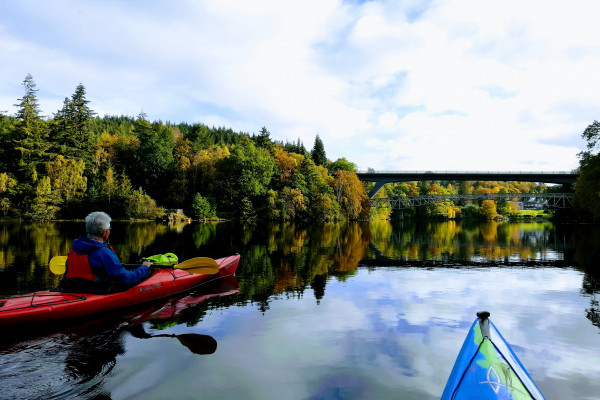 Paddling to Pitlochry - Outdoor Explore - Loch Faskally near Pitlochry, Perthshire