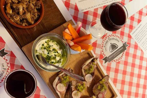 Local's specialties in a "bouchon lyonnais"