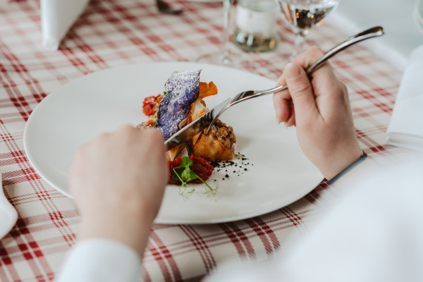 Battered goat cheese.