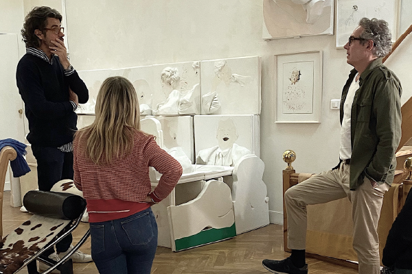 Private visit of the workshop of Franck SADOCK