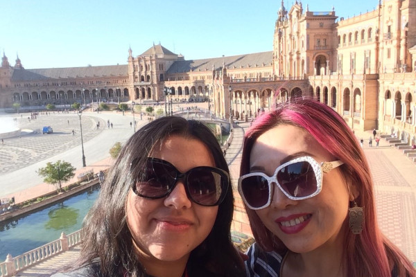 View from the balcony of Plaza de España