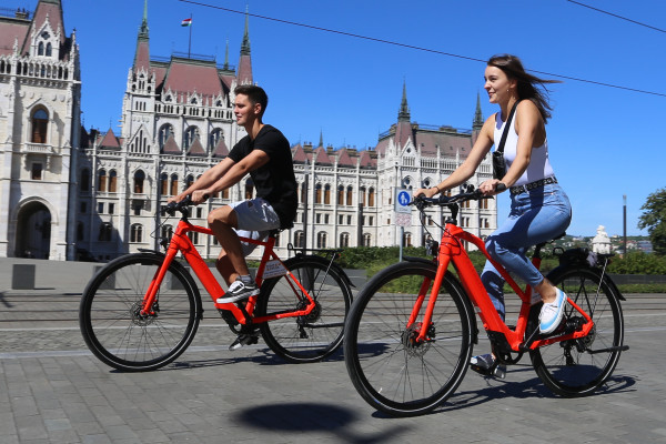 E-Bicycle Tour in front of Parliament
