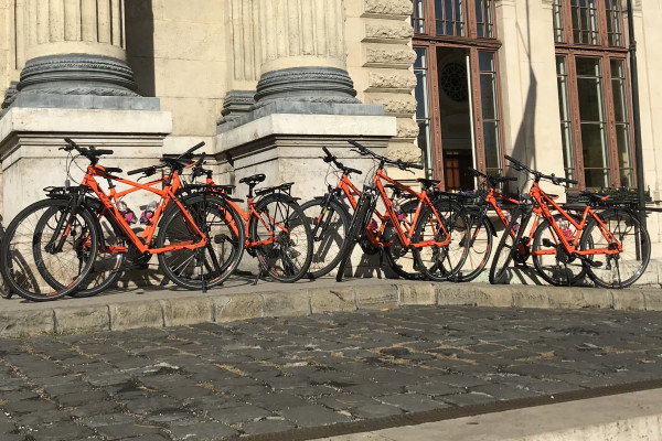 KTM Cross Bikes on a tour break