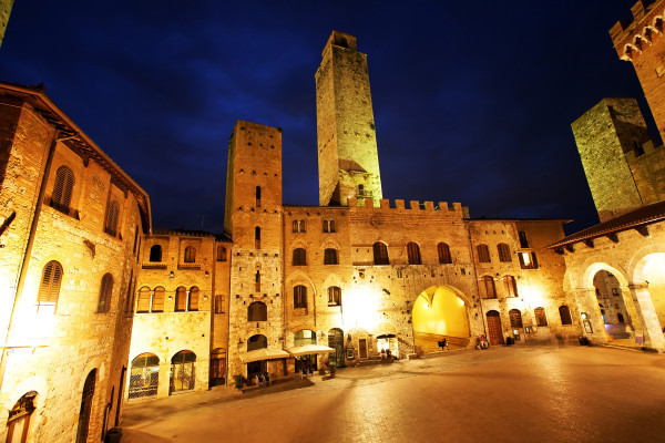 San Gimignano after dark