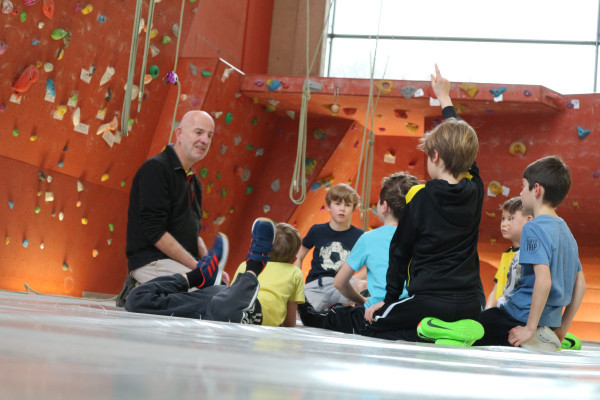Climbing day for 10 to 12 year olds at the youth hostel in Echternach