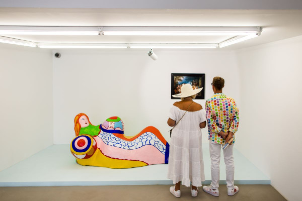 The interior of the art centre, the Philippe Austruy Collection