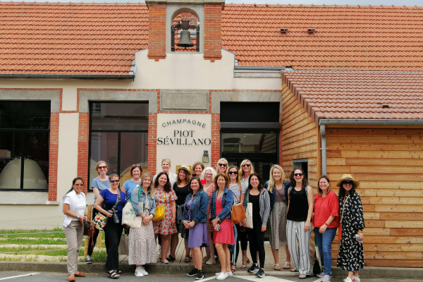 Group of Swedish in front of the former school of our village.