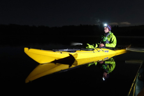 night kayaking experience in Scotland with Outdoor Explore