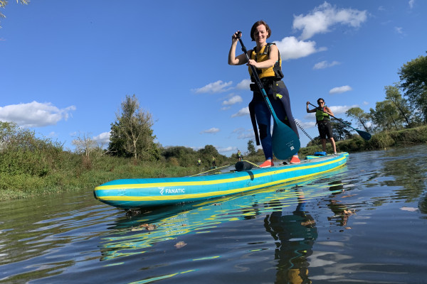 Stand Up Paddleboard on the River Arun In West Sussex