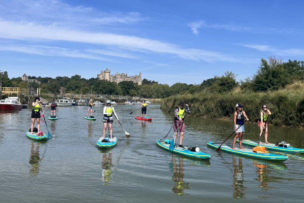 Stand-Up Paddling on the River Arun at Arundel