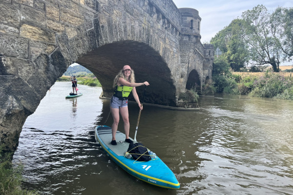 Stand Up Paddling on the River Arun at Amberley