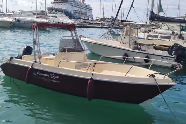 Rent a 40hp boat without a boat license in Salerno