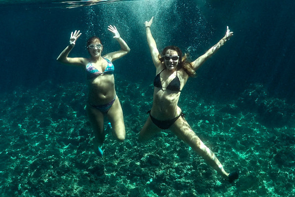 That photogenic underwater picture in crystal clear waters is a must!