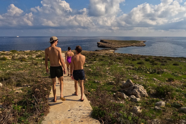 Walking back to our kayaks through the official path so as not to disturb the wildlife on this secluded, protected island. We love to keep at one with nature & try to leave the place in a better state than we found it in, every-single-time. 