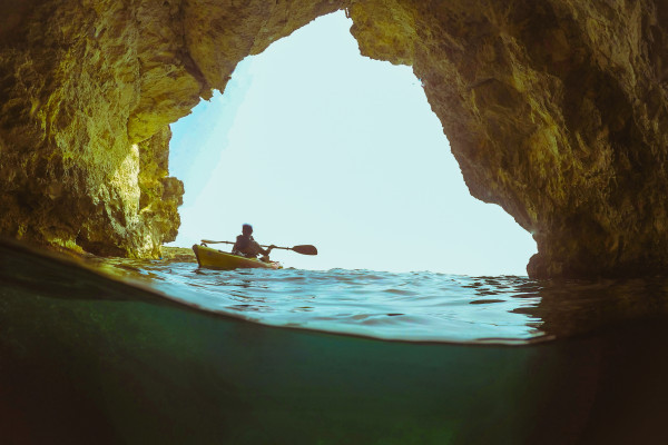 The view from withing the 'Tal-Mignuna' Cave